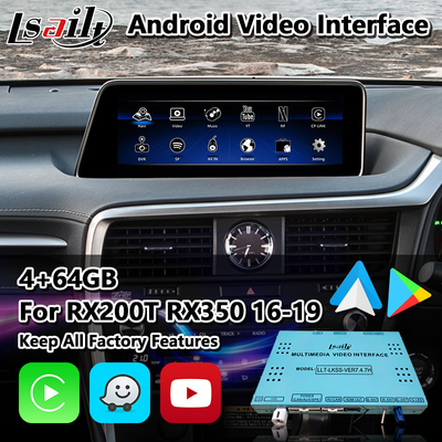 Lsailt Android Video Interface for Lexus RX350 RX450h RX200t RX350L RX450L RX AL20 2016-2019